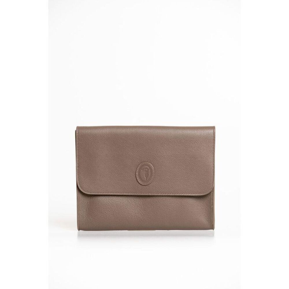 Trussardi Flap Closure Clutch Men Brown Clutches